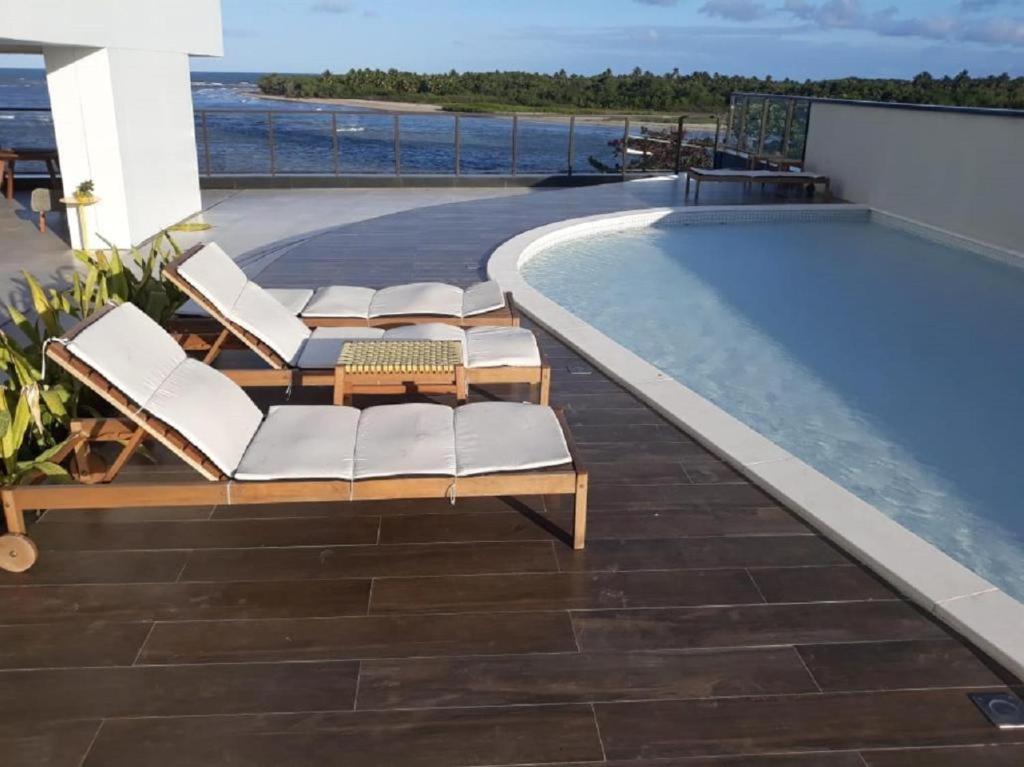 Appartamento Flat Beira Mar Barra De Jangada Andar Alto Jaboatao Recife Esterno foto